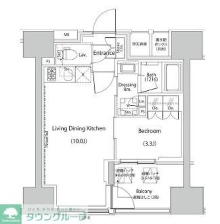 ザ・パークハビオ人形町レジデンスの物件間取画像